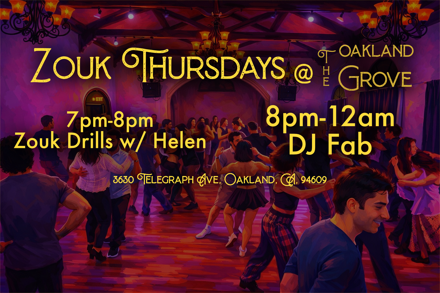 Campaign cover image for Zouk 5th Thursdays @ The Oakland Grove