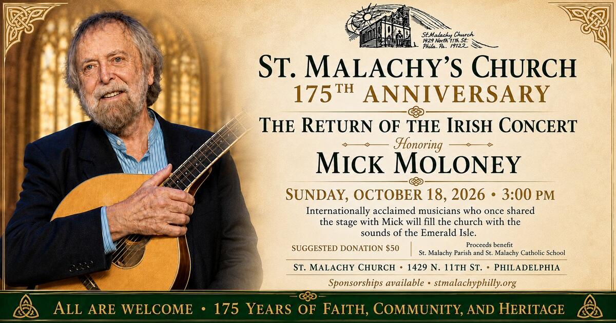 Campaign cover image for Irish Concert 2026 at St. Malachy Parish