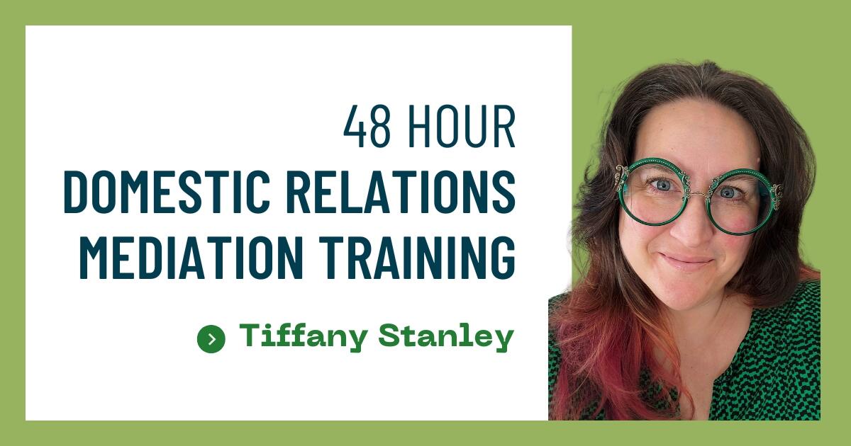 Campaign cover for 2026  48 HR Domestic Relations Mediation Training