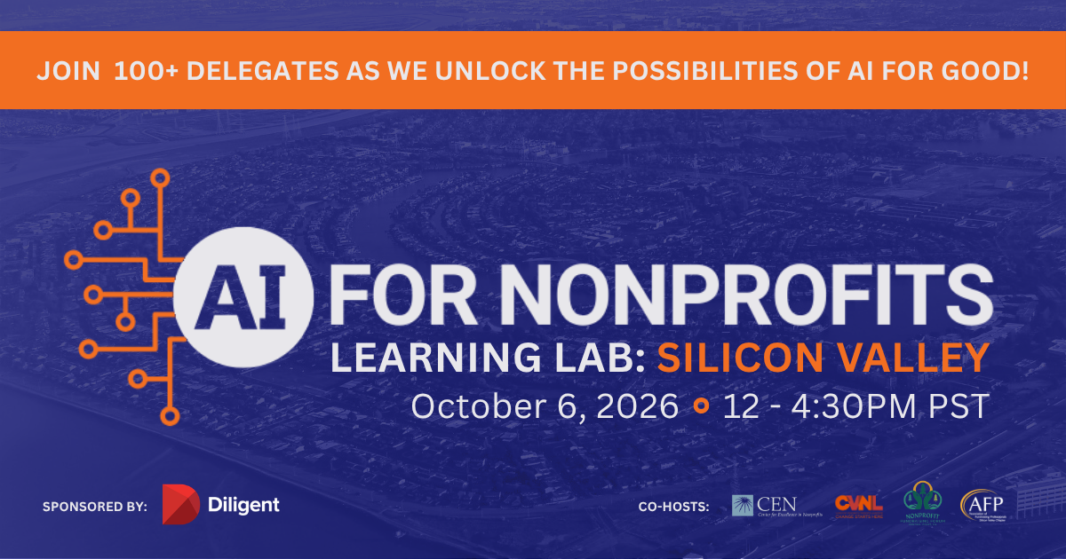 Campaign cover image for AI for Nonprofits Learning Lab: Silicon Valley (Oct 06, 2026)