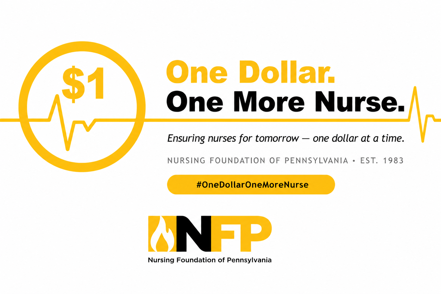 Campaign cover image for One Dollar. One More Nurse.