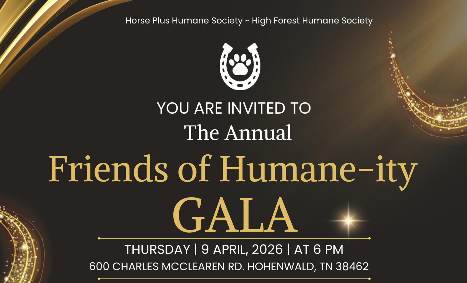 Campaign cover image for Friends of Humane-ity Gala