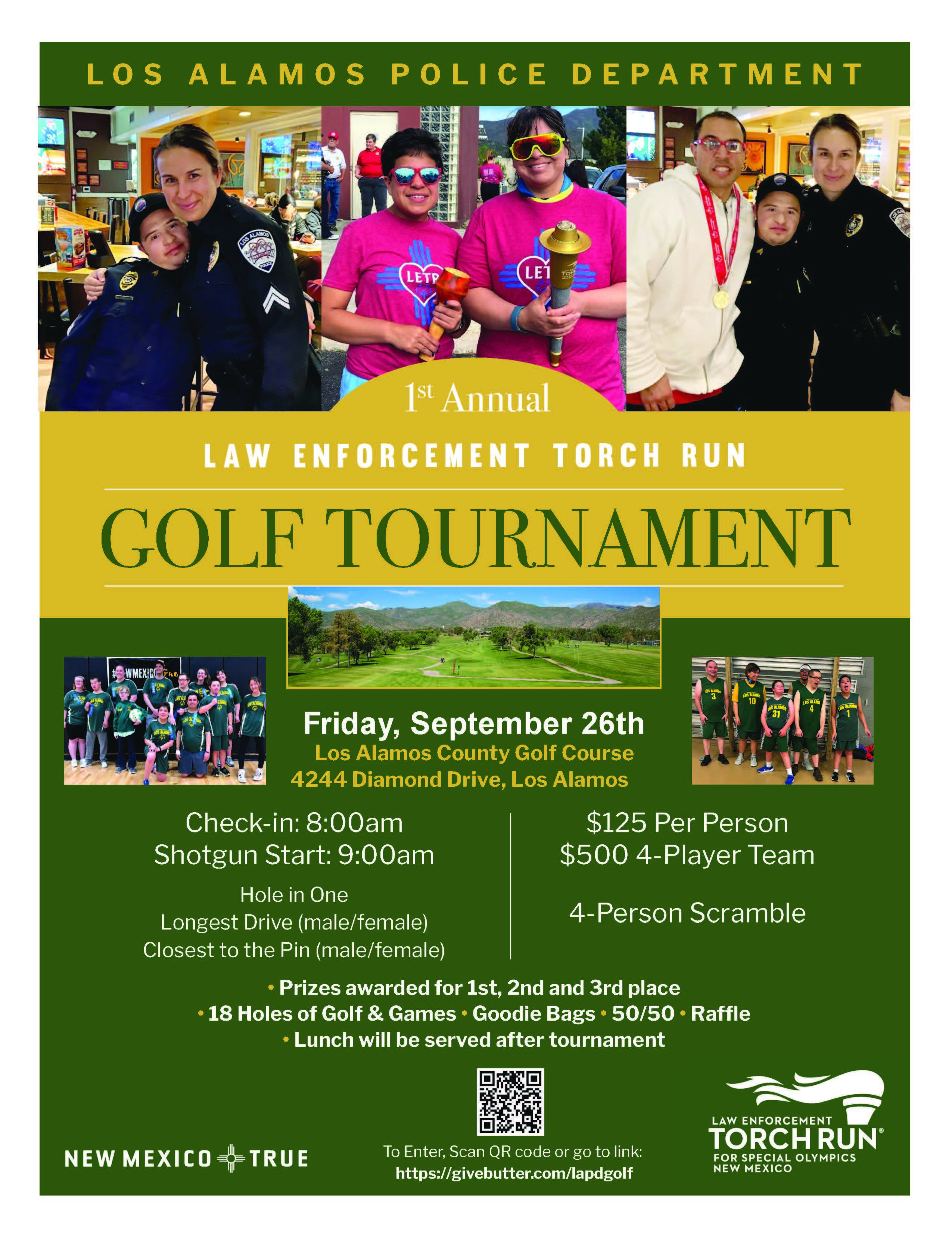 Campaign cover image for 2025 LETR Golf Tournament hosted by Los Alamos PD