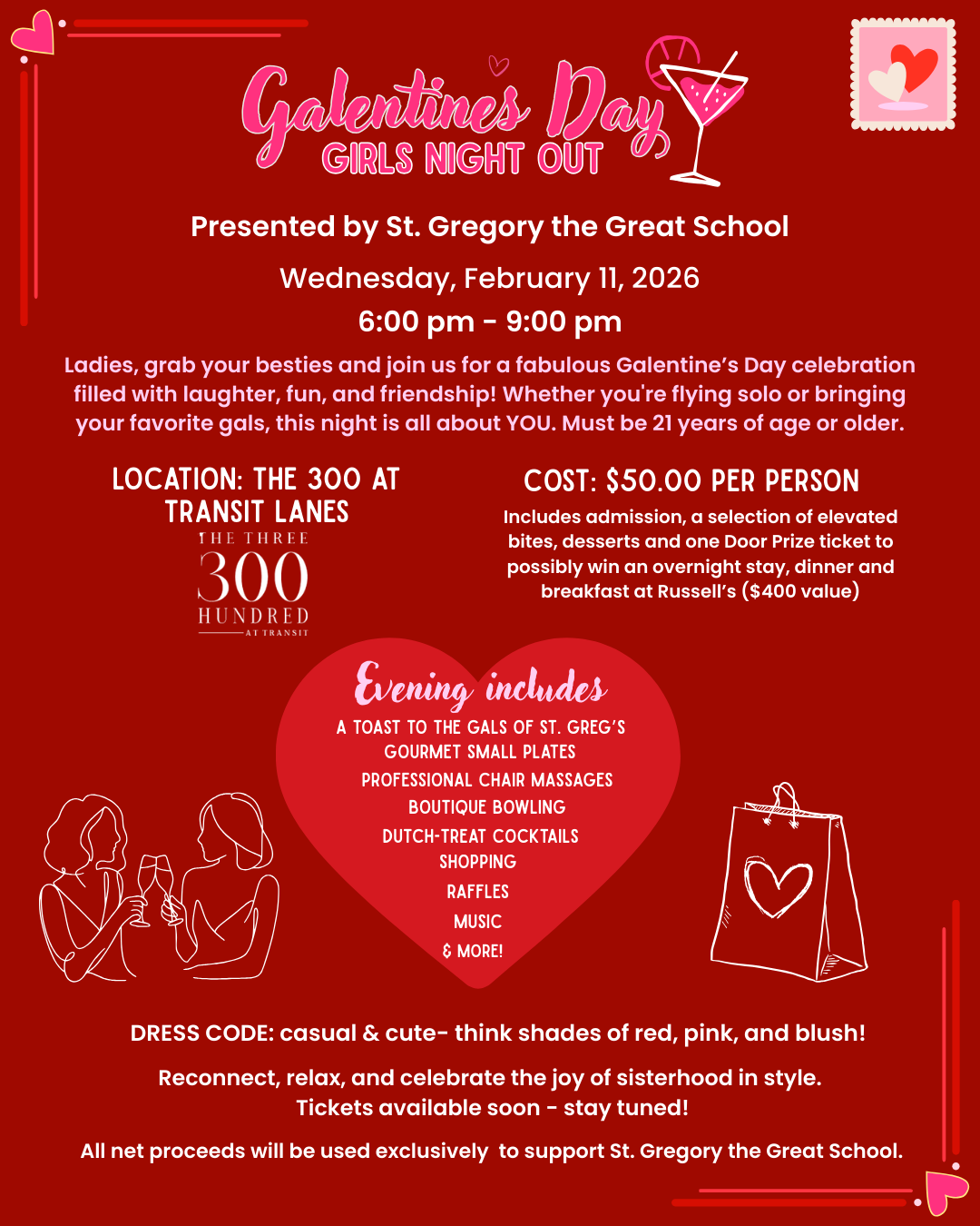 Campaign cover image for 2026 GAL-entine's Party...GIRLS NIGHT OUT