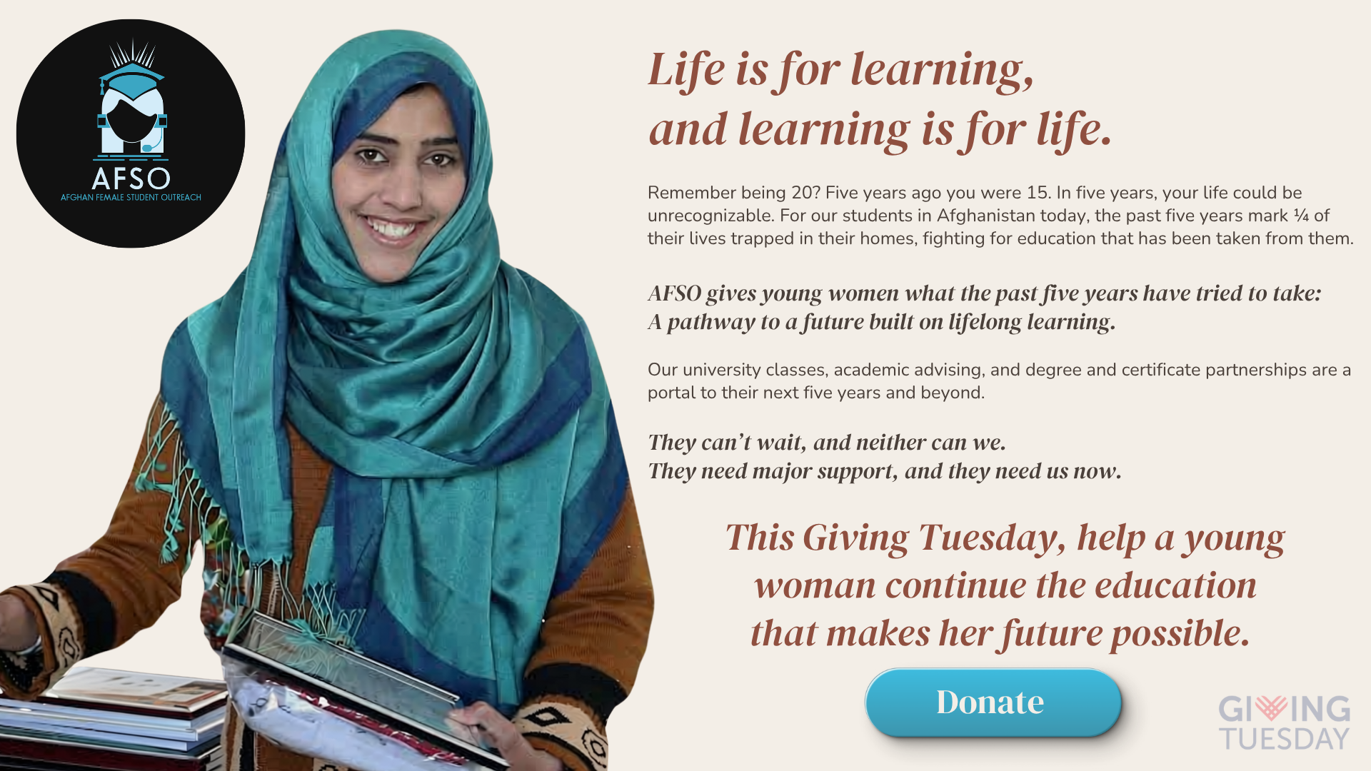 Campaign cover image for Life is for Learning