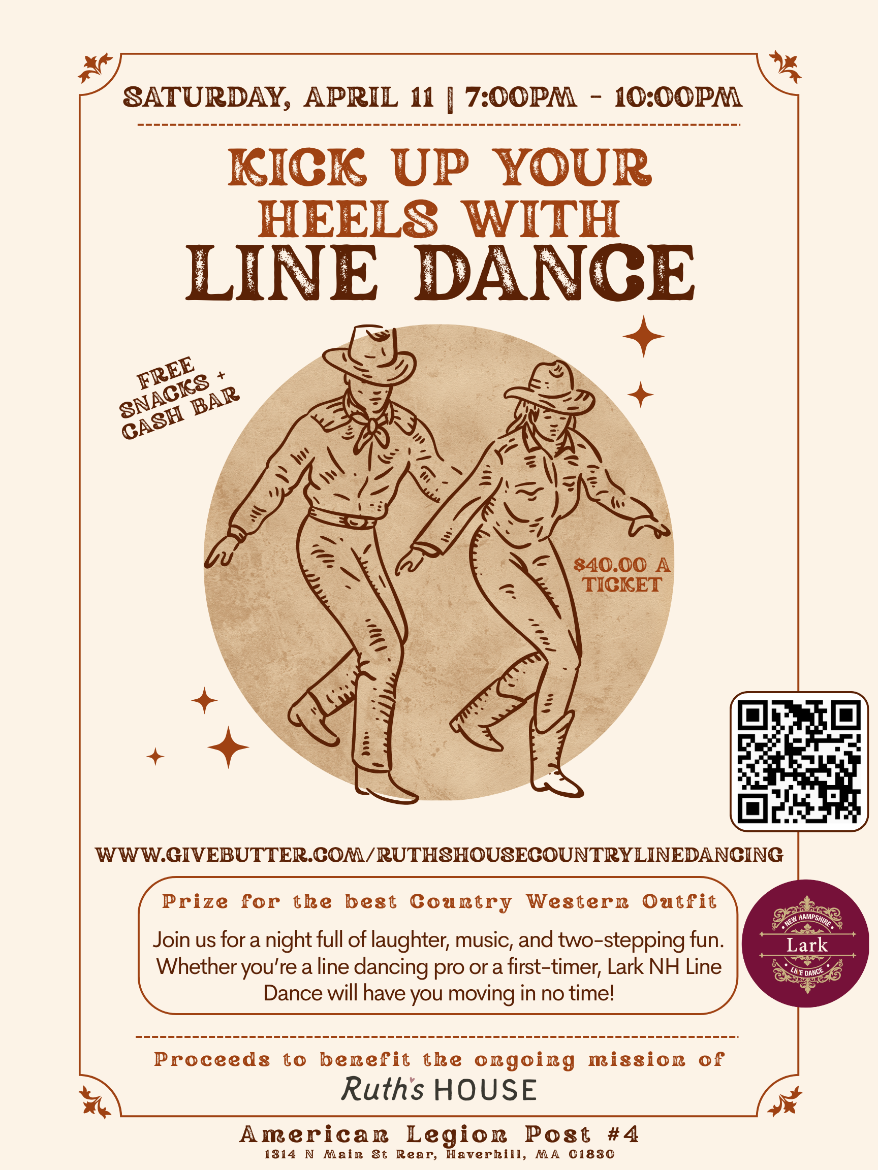 Campaign cover image for Country Line Dancing | Ruth's House Event