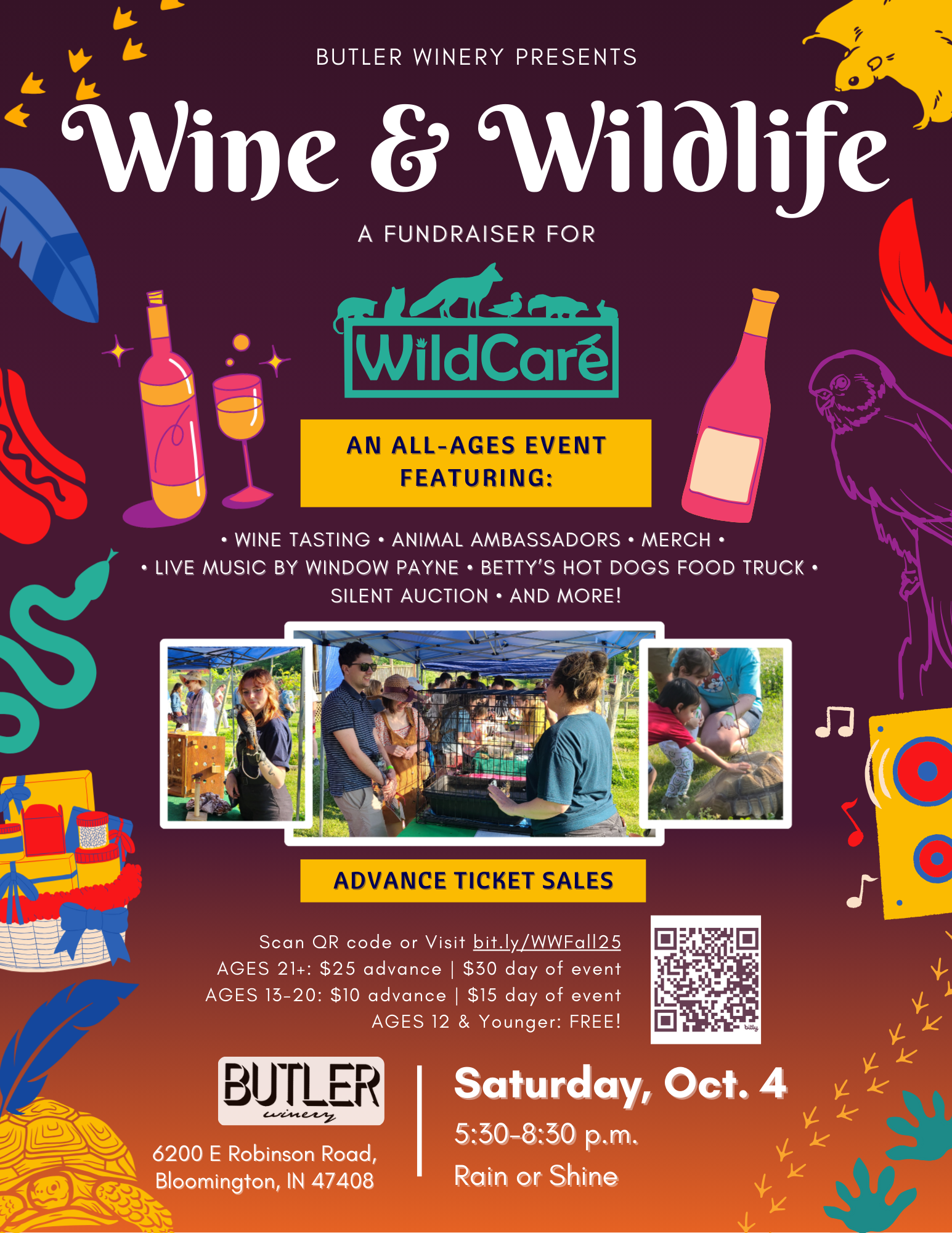 Campaign cover image for WildCare's Wine & Wildlife with Butler Winery - Fall 2025