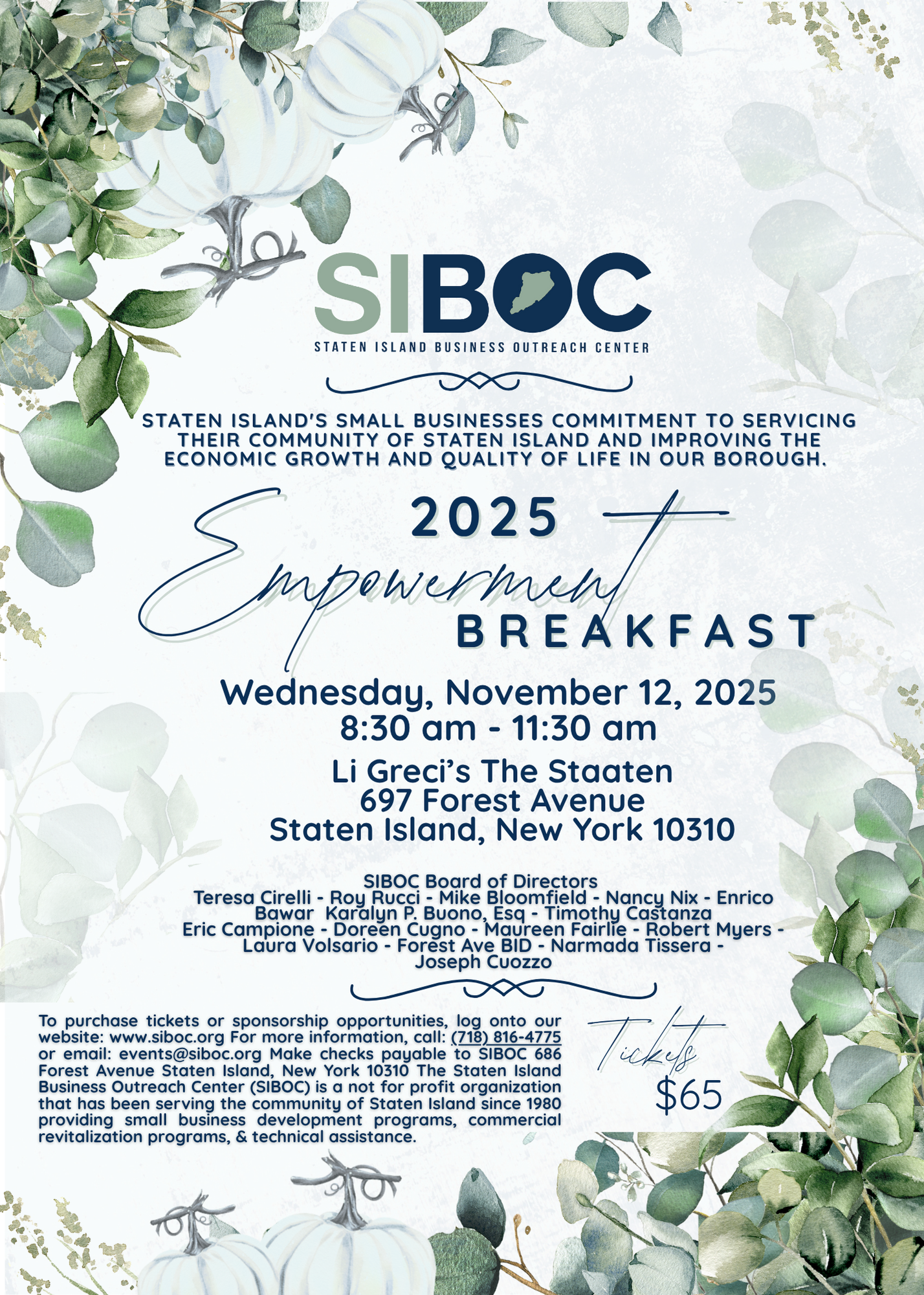 Campaign cover image for SIBOC Empowerment Breakfast 2025