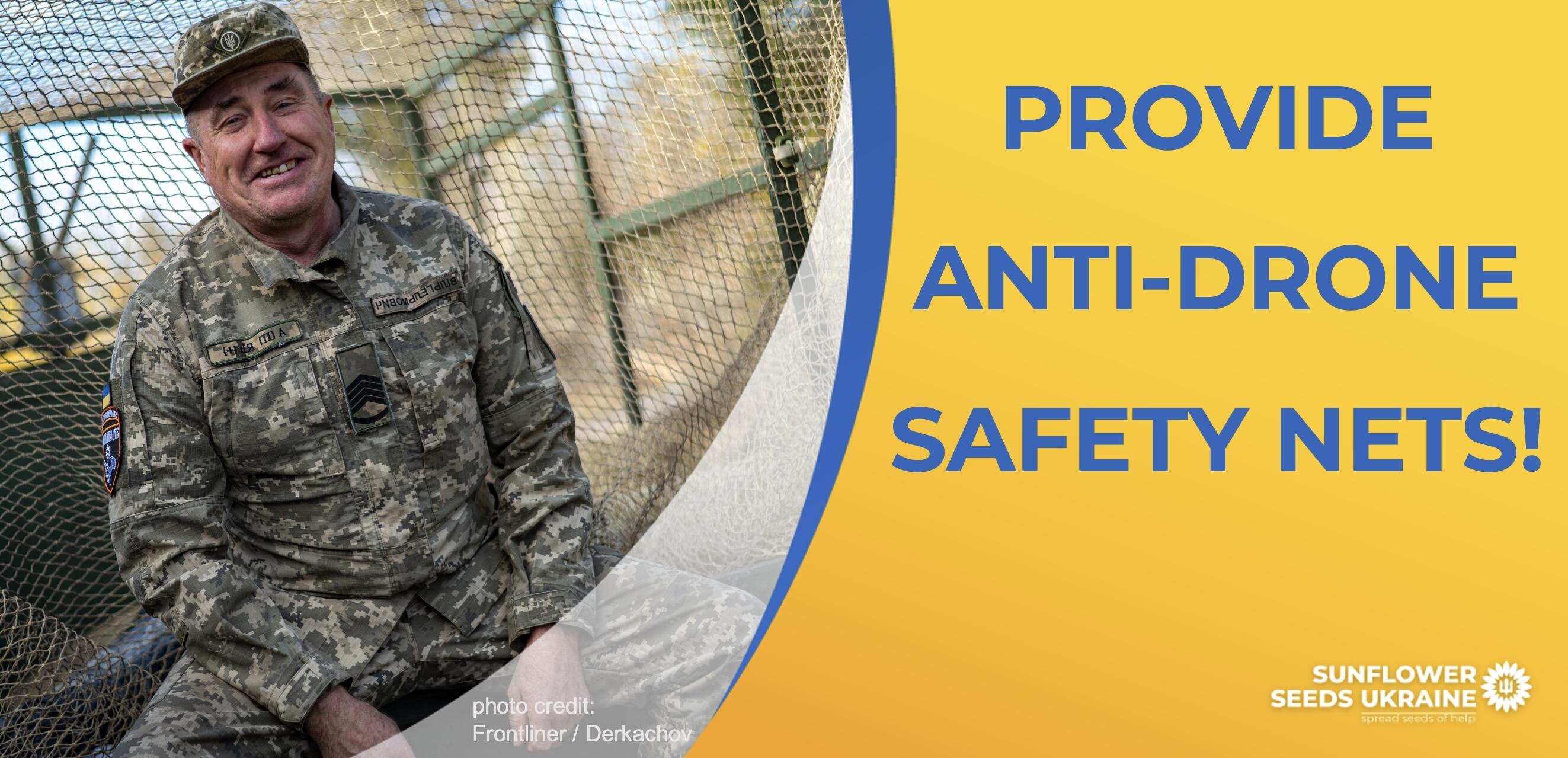 Campaign cover image for Provide Anti-Drone Safety Nets!