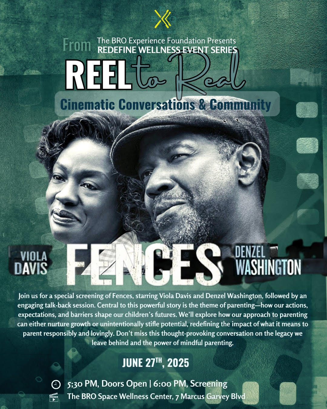 Campaign cover image for Redefine Series: Fences - From REEL TO REAL: Movie Screening & Conversation