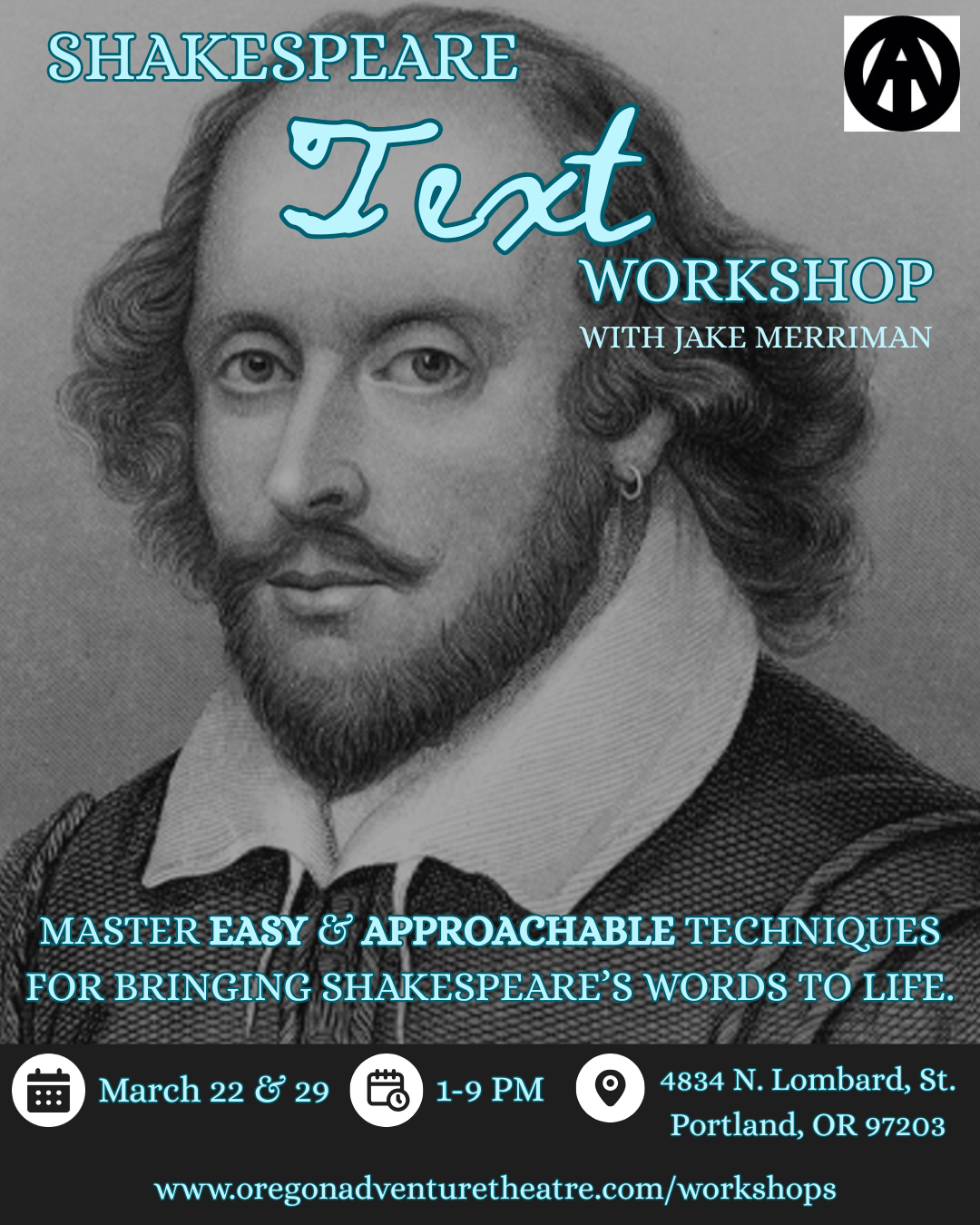 Shakespearian Text Workshop | Oregon Adventure Theatre