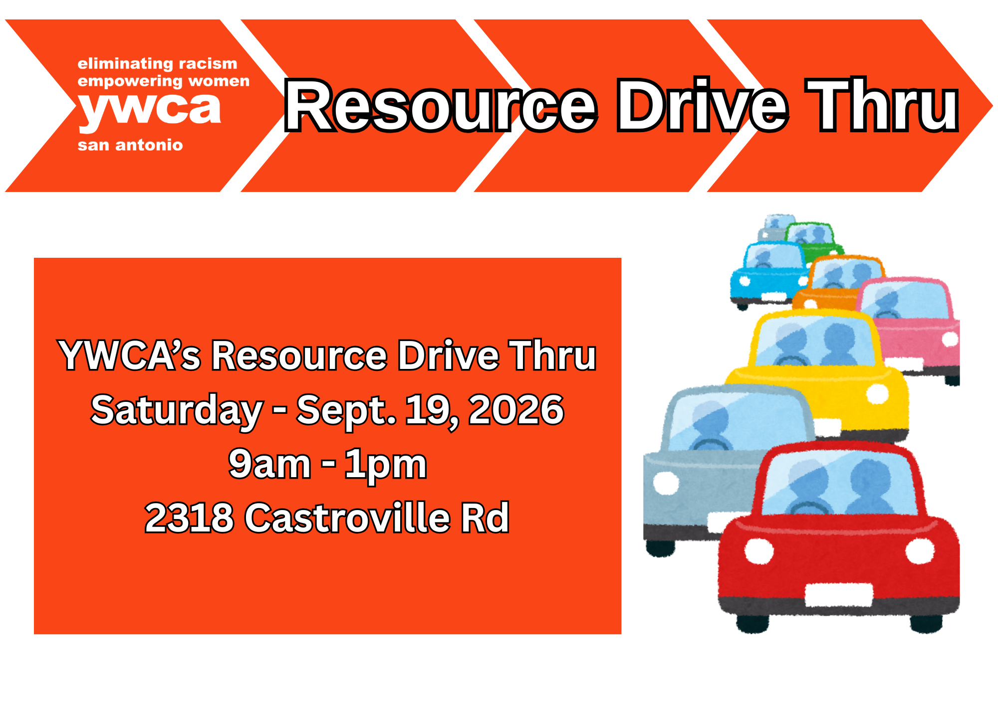 Campaign cover image for 2026 YWCA Resource Drive Thru Registration