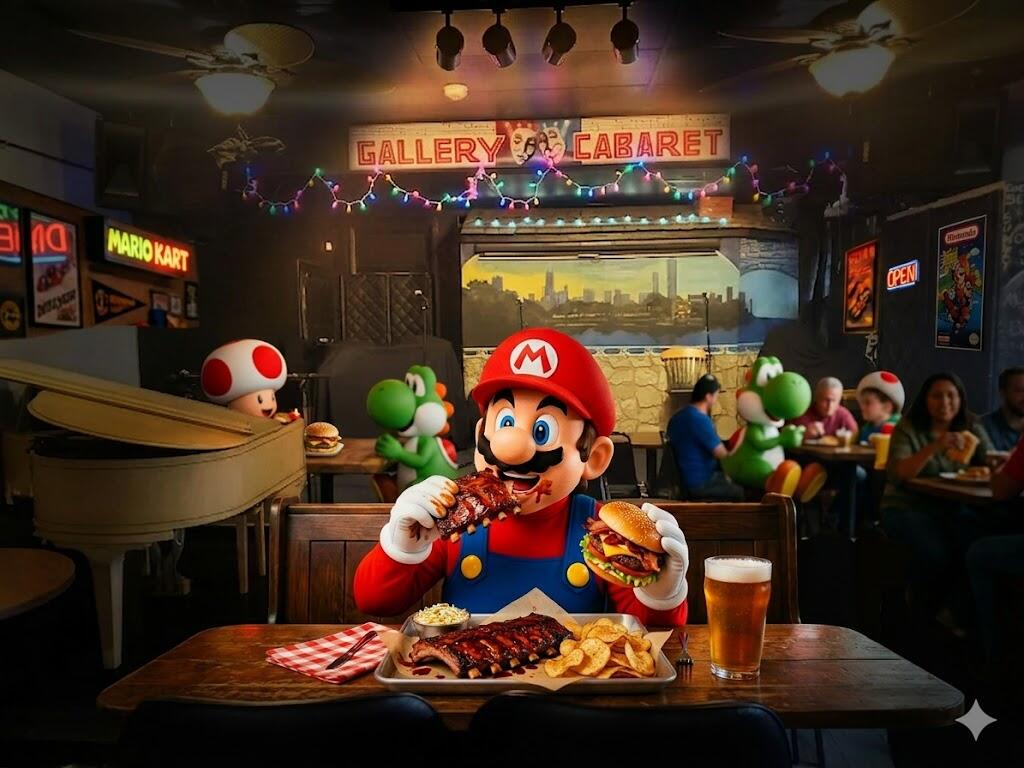 Campaign cover image for Wacky Wednesday Kickoff Party - BBQ & Mario Kart at Gallery Cabaret (followed by Adult only Comedy Showcase)