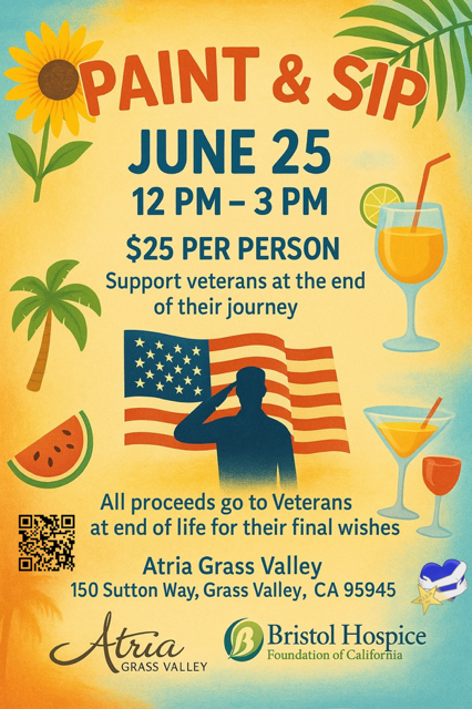 Campaign cover image for Paint and Sip with Atria Grass Valley and Bristol Hospice