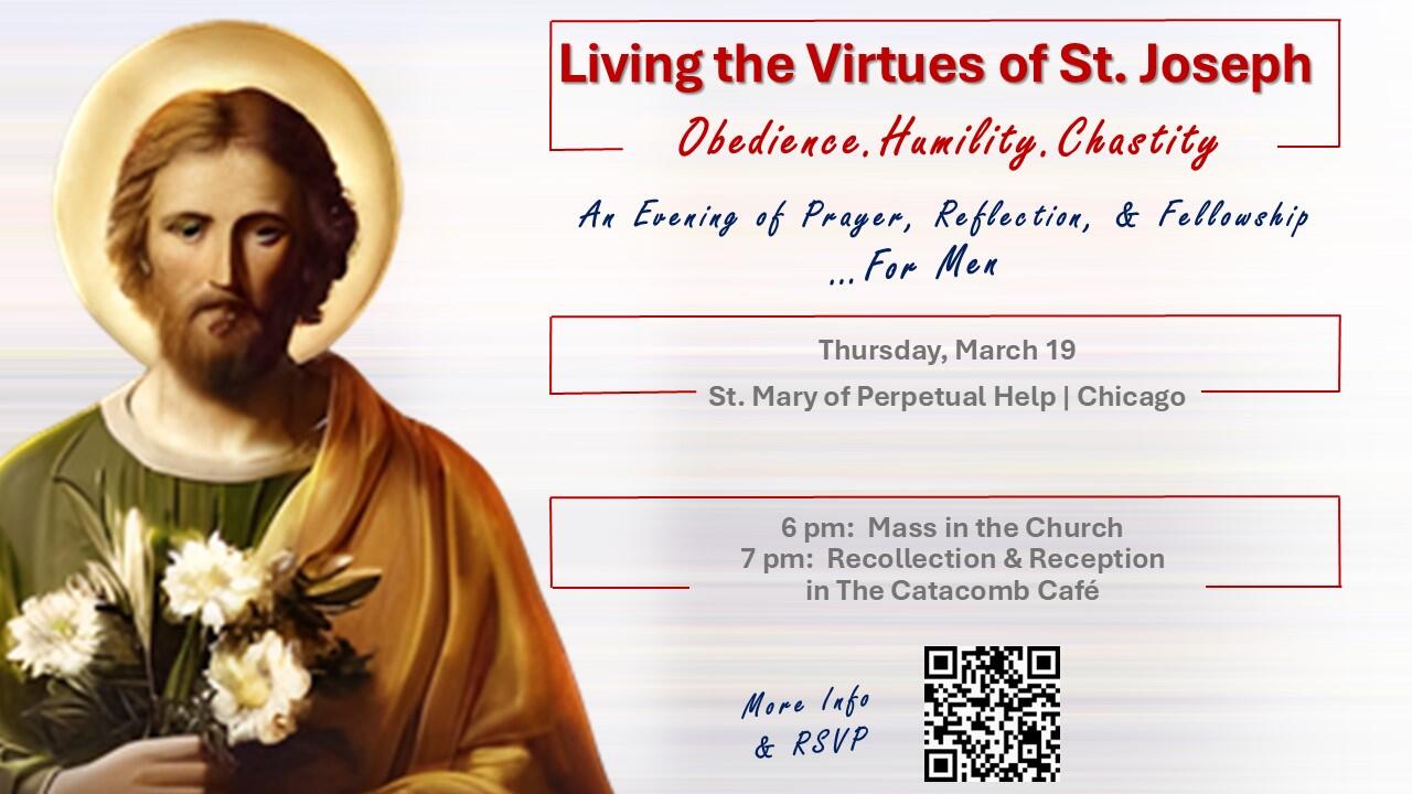 Campaign cover image for St. Joseph's Day Men's Night:   Mass - Recollection -  Reception