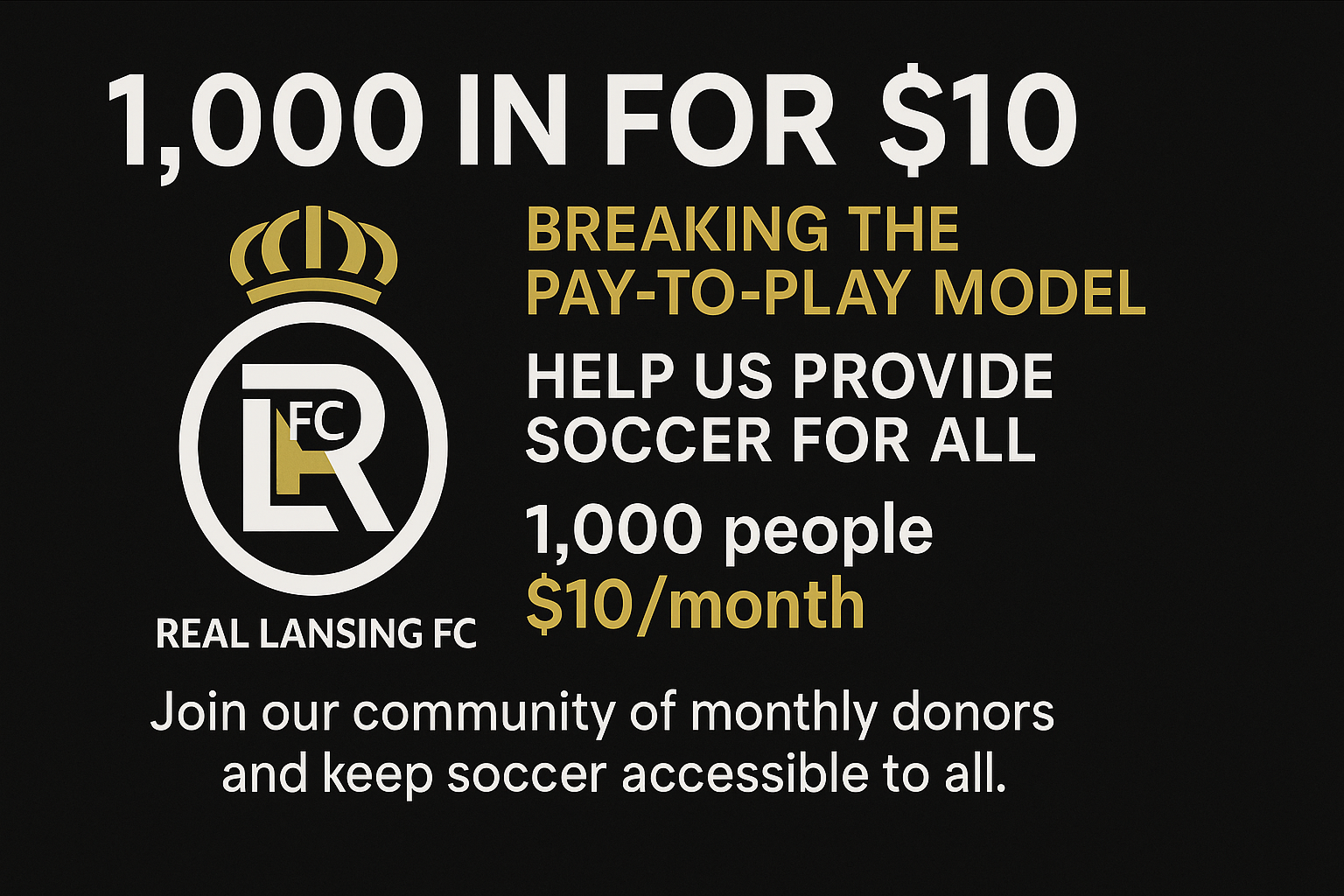 Campaign cover image for 1,000 for $10