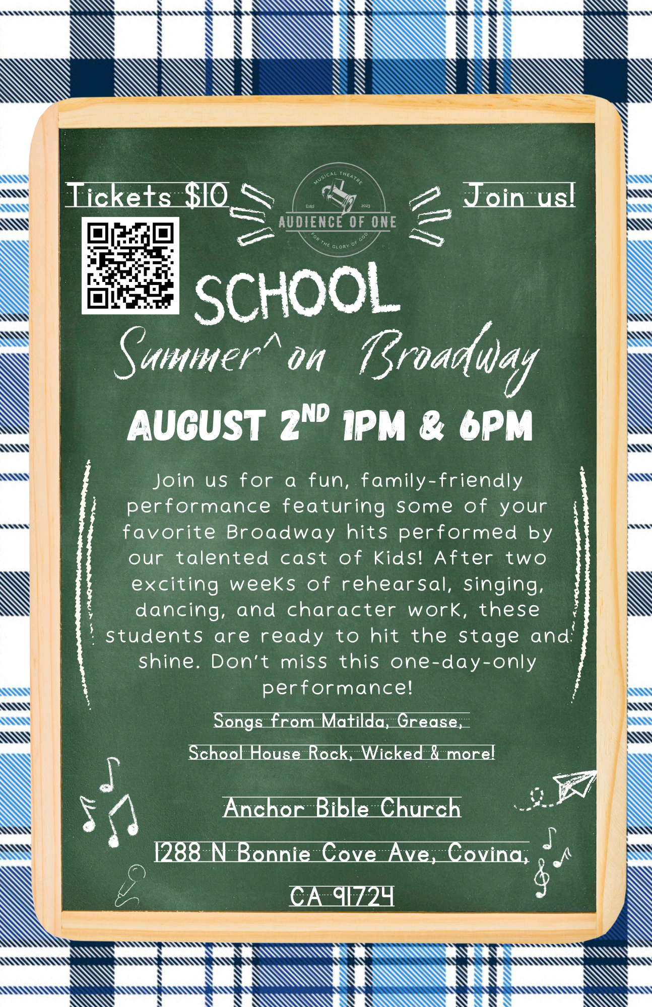 Campaign cover image for A1's Summer (school) On Broadway