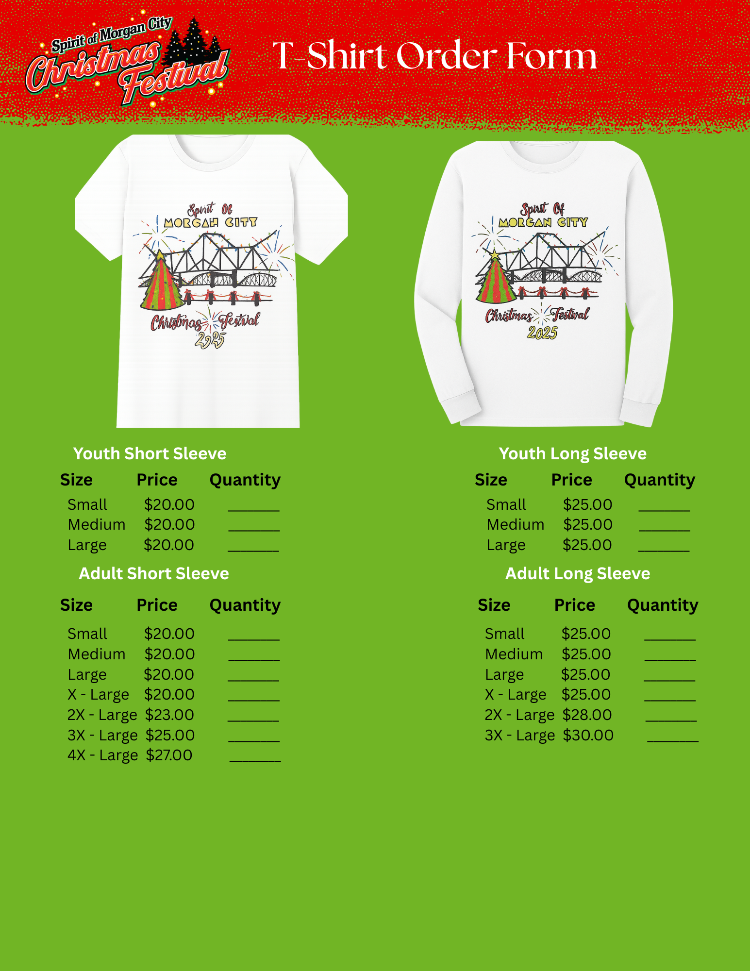 Campaign cover image for Spirit of Morgan City Christmas Festival - T-Shirt