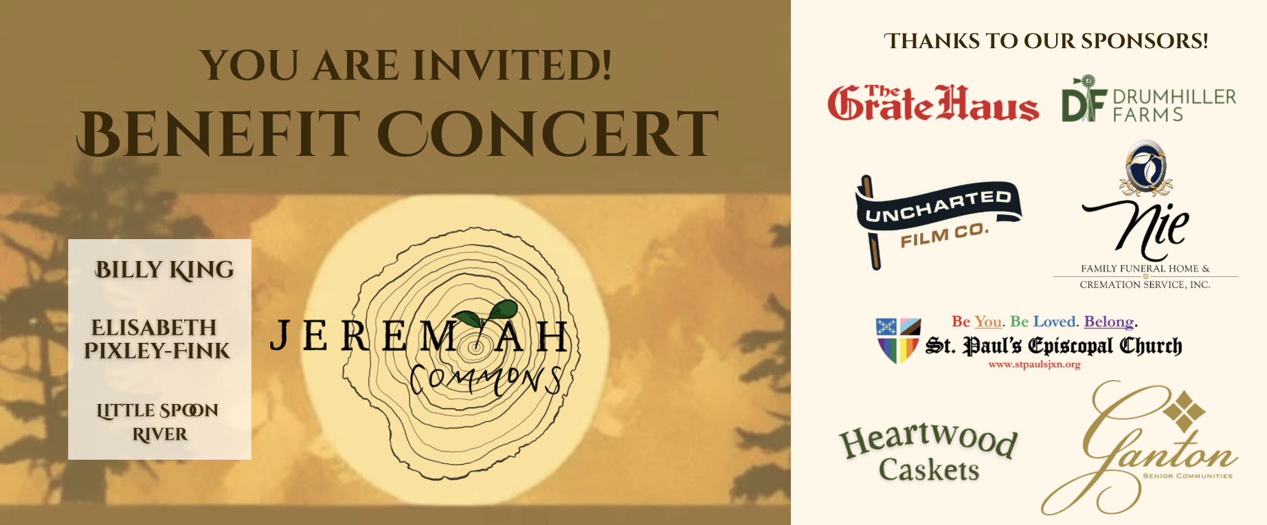 Campaign cover image for Benefit Concert for Jeremiah Commons
