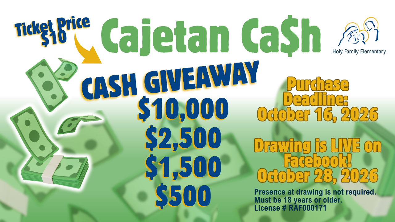 Campaign cover image for Cajetan Ca$h 2026