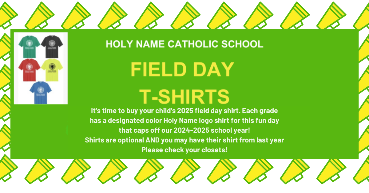 Campaign cover image for 2025 Holy Name Field Day T-Shirts