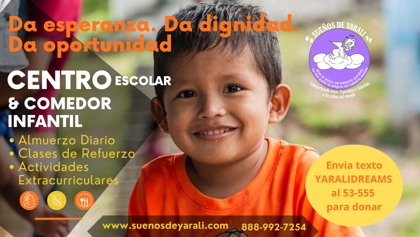 Campaign cover image for Sueños de Yarali Centro de Apoyo Escolar y Comedor Infantil Campaña 2026