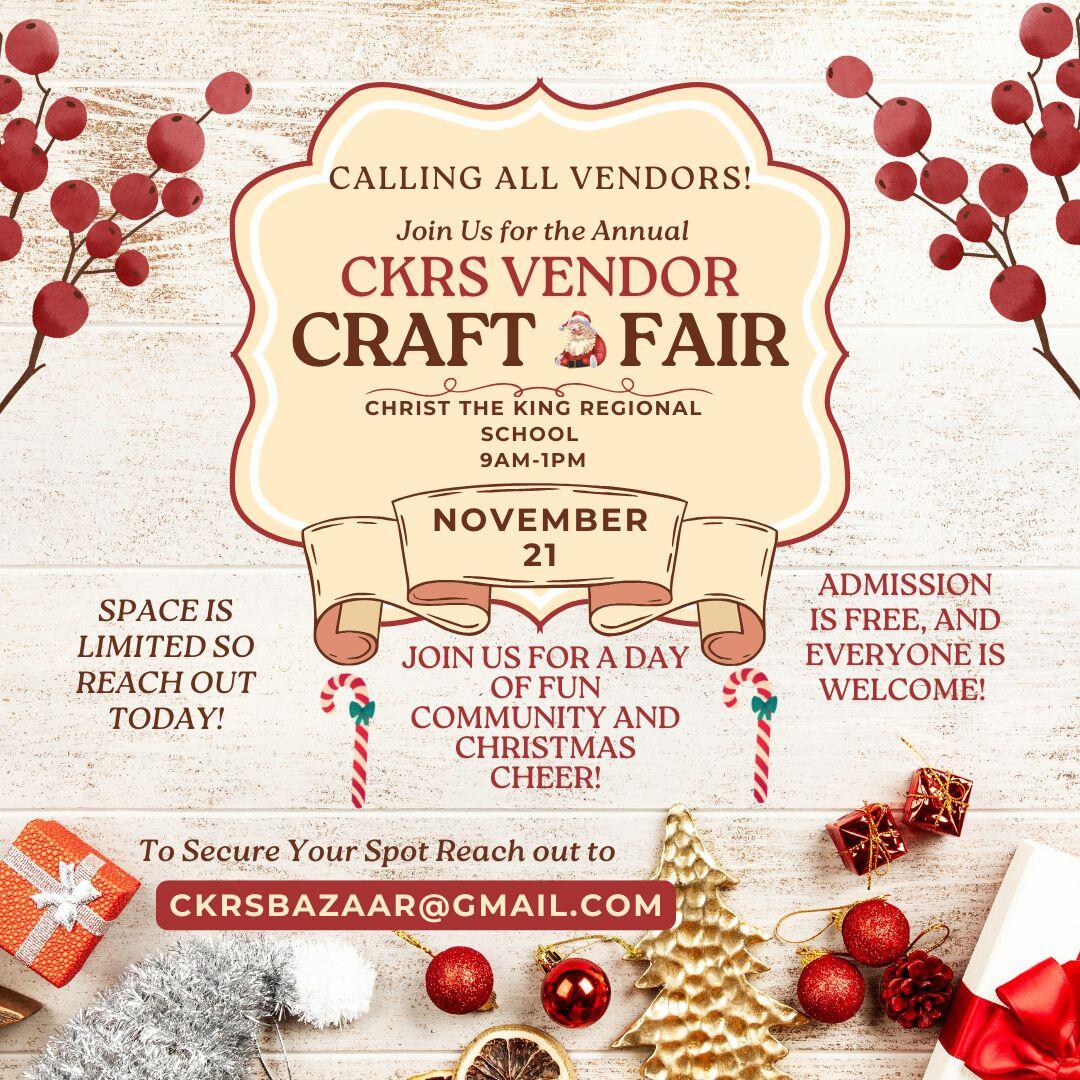 Campaign cover image for CKRS Vendor Craft Fair
