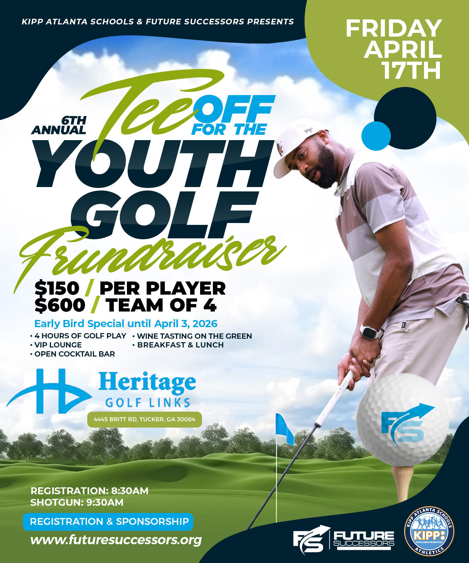 Campaign cover image for 6th Annual Tee off for the Youth Golf Fundraiser