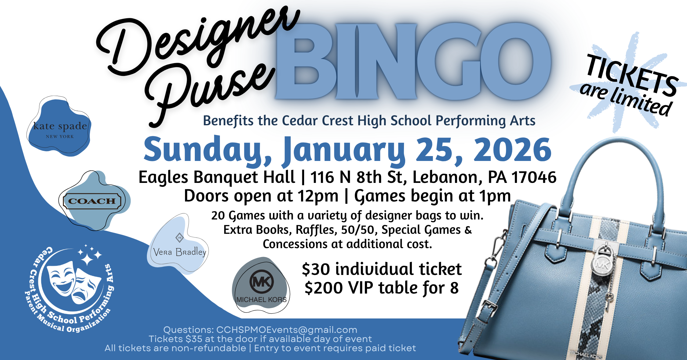 Campaign cover image for Designer Purse BINGO