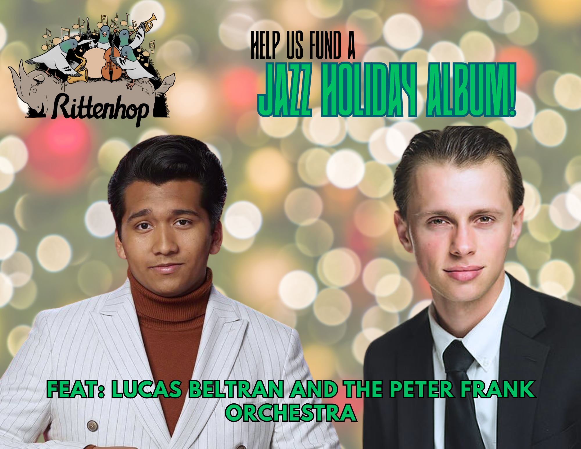 Campaign cover image for Help Us Fund a Holiday Album by Lucas Beltran and Peter Frank