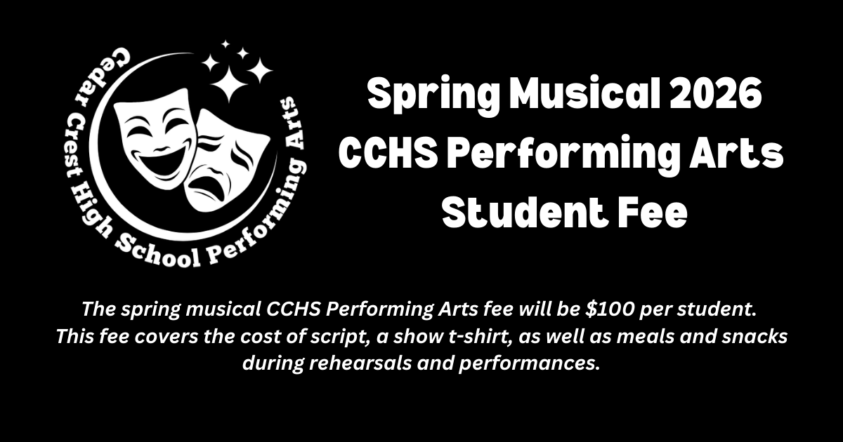 Campaign cover image for 2026 Spring Musical Registration Payment