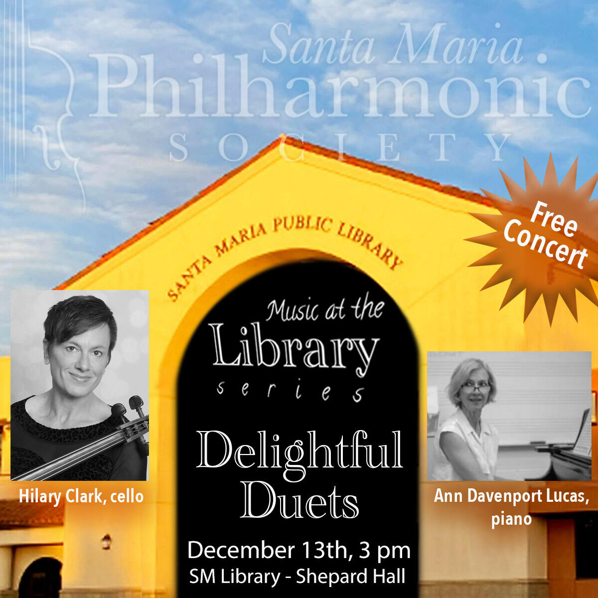 Campaign cover image for Music at the Library - Delightful Duets