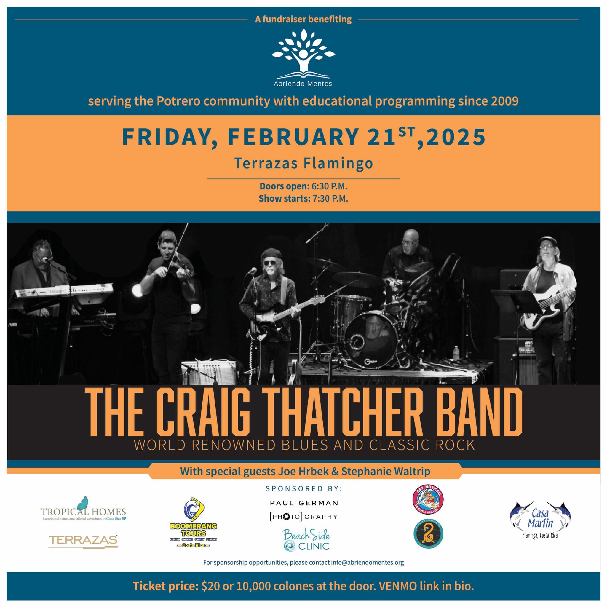Campaign cover image for 1 The Craig Thatcher Band Benefit Concert 2025