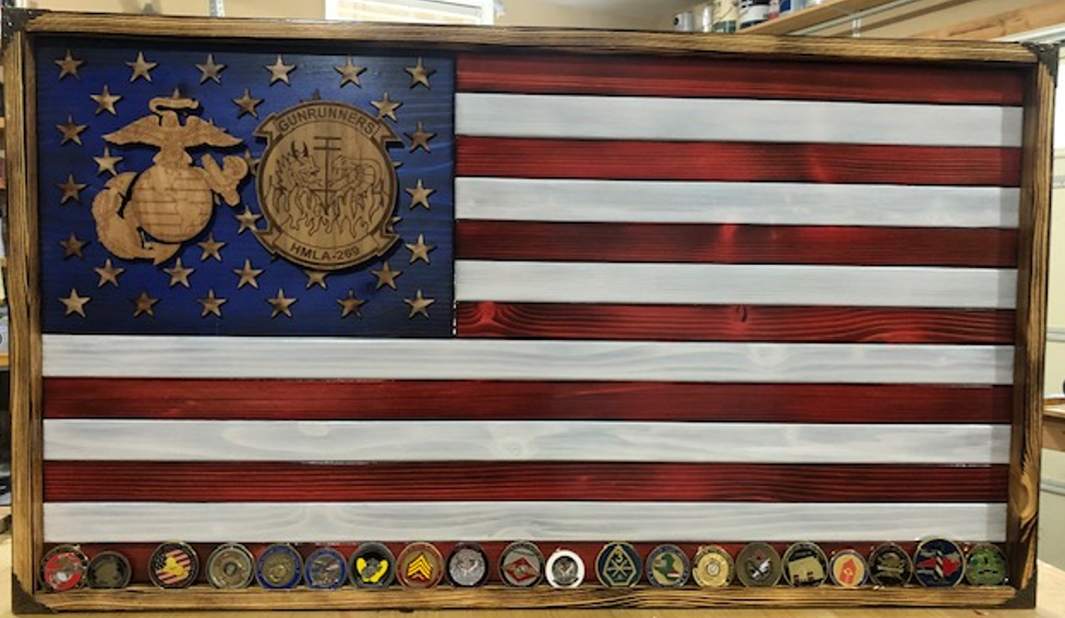 The 269 Commemorative Marker EGA and 269 Patch Flag Raffle! | HMLA269