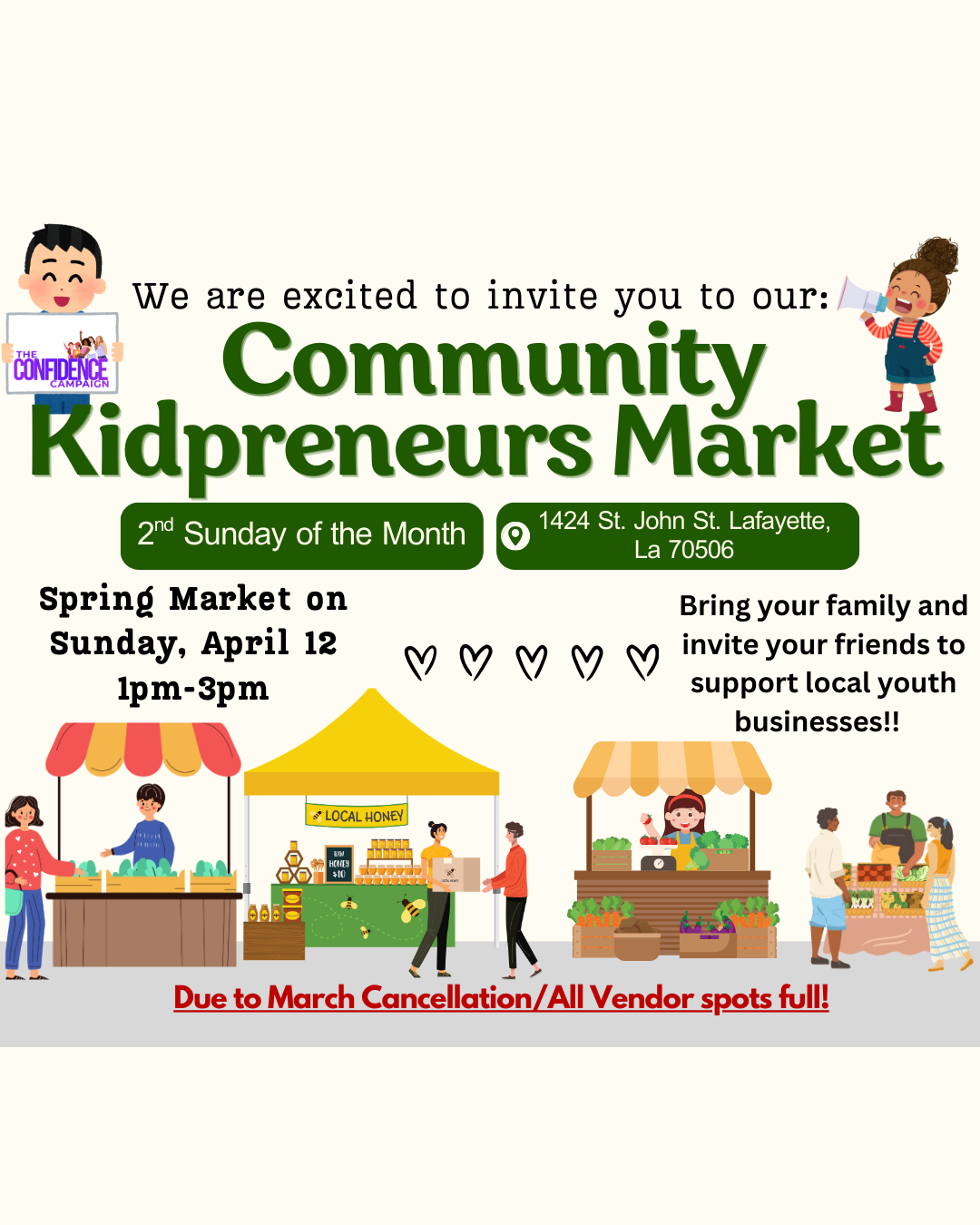 Campaign cover image for April Community Kidpreneurs Market with The Confidence Campaign