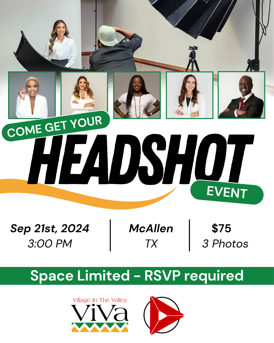 Campaign cover image for ViVa x RGV Photo Video 'Come Get Your Headshot Event'