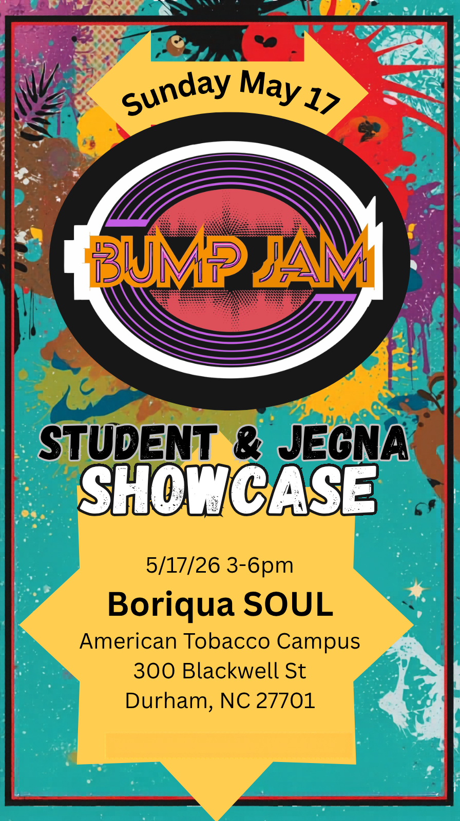 Campaign cover image for BUMP Jam: Student Jegna Showcase
