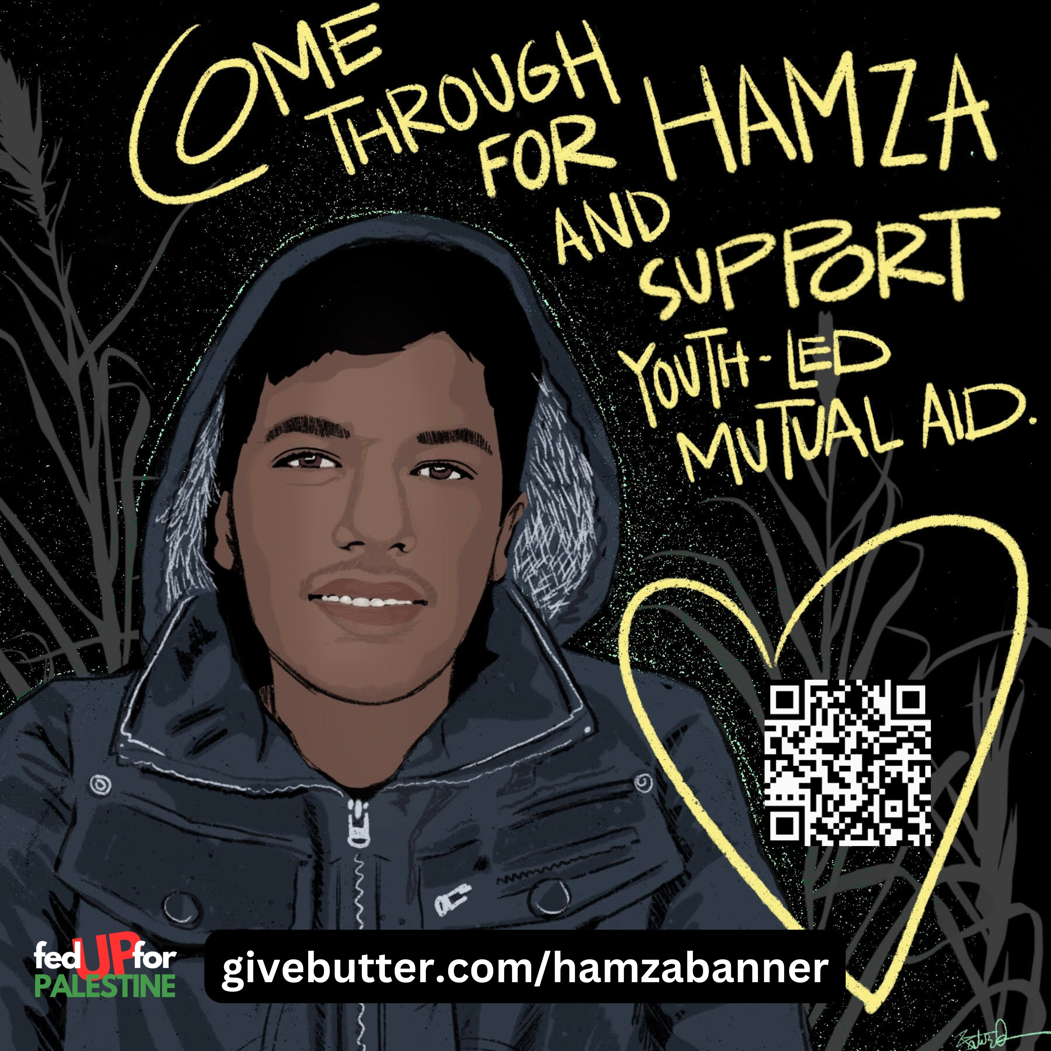 Campaign cover image for Help build a tent for 18yo Hamza Banner’s family of 8 + support Hamza's mutual aid project for children in his camp!