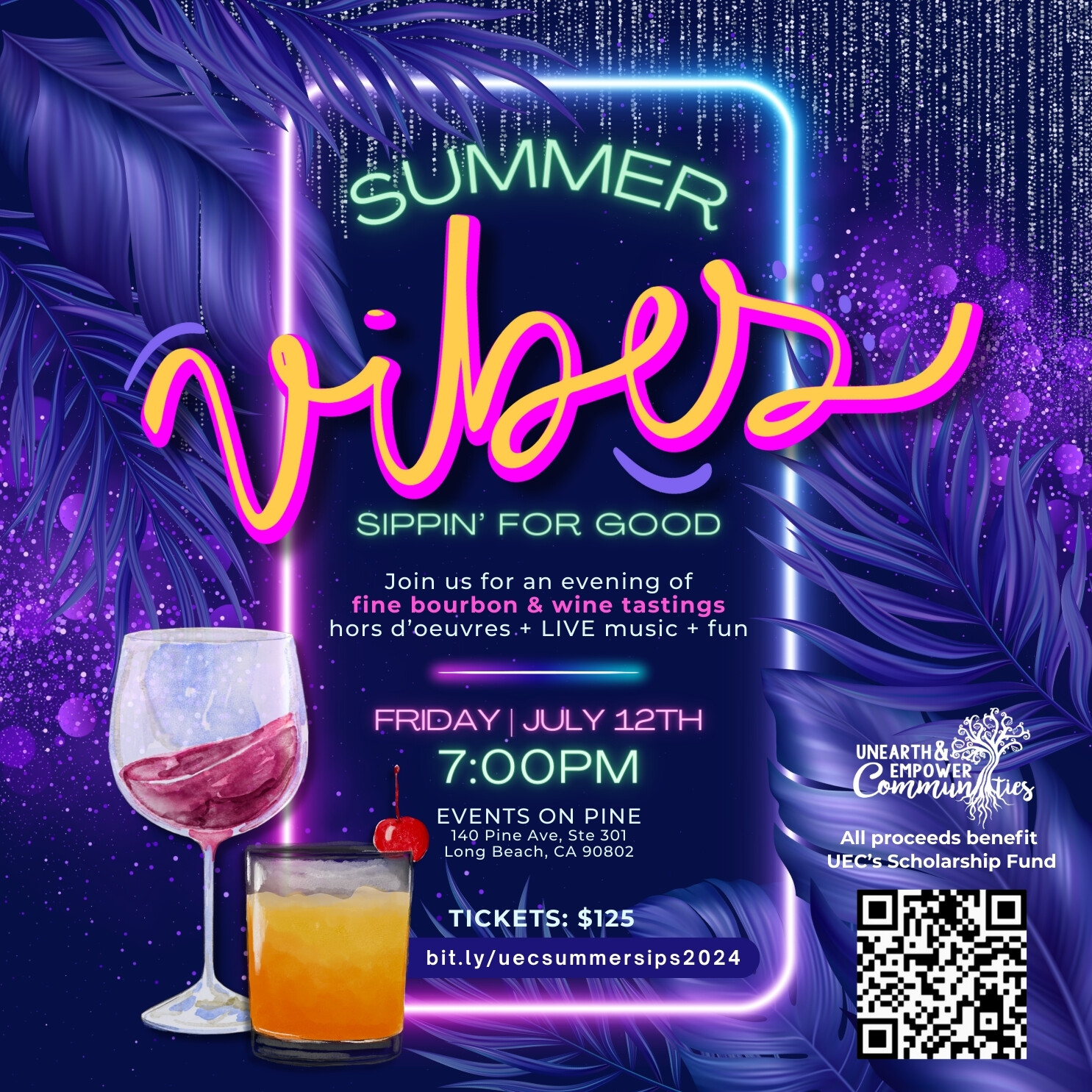 Campaign cover image for Summer Sips Series: Bourbon & Wine Tasting for Good