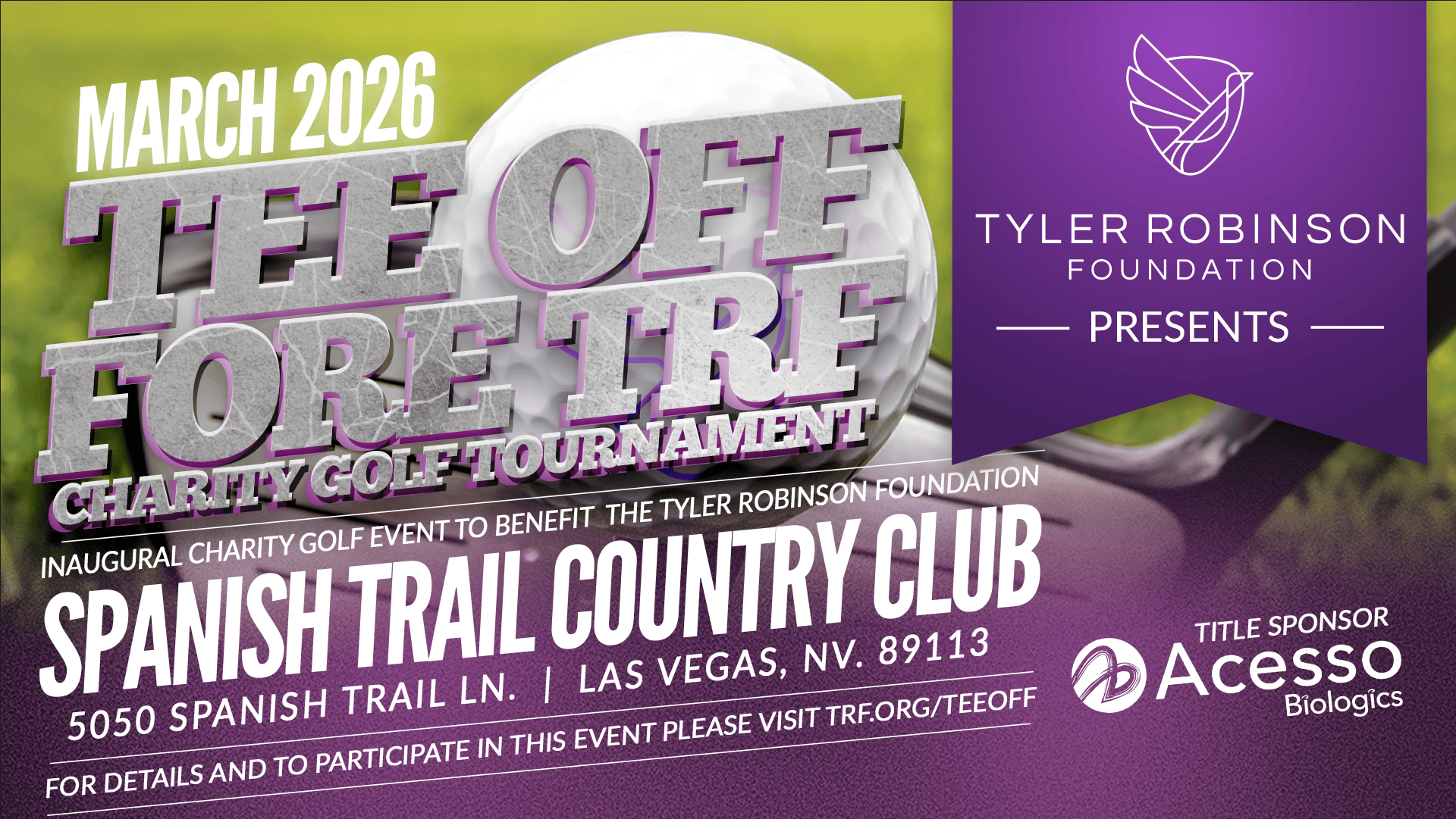 Campaign cover image for Tee Off Fore TRF - Inaugural Golf Tournament