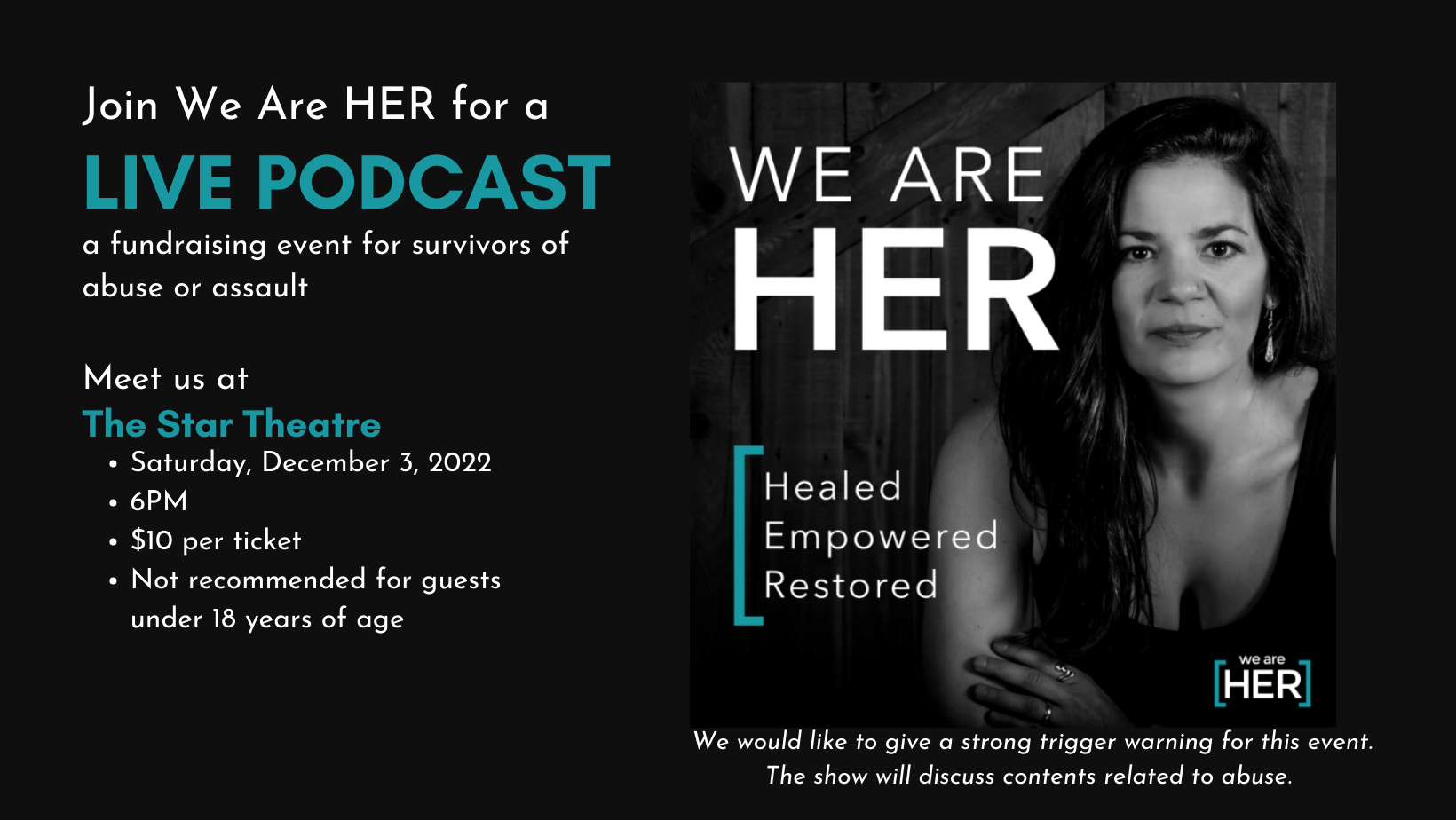 Campaign cover image for HER Live Podcast @ The Star Theatre