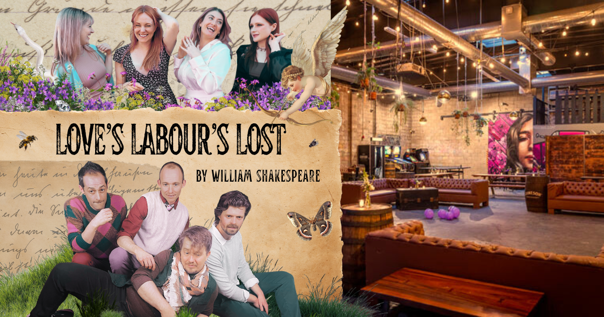 Campaign cover image for Shakespeare's "Love's Labour's Lost" at Boomtown Brewery - April 4th