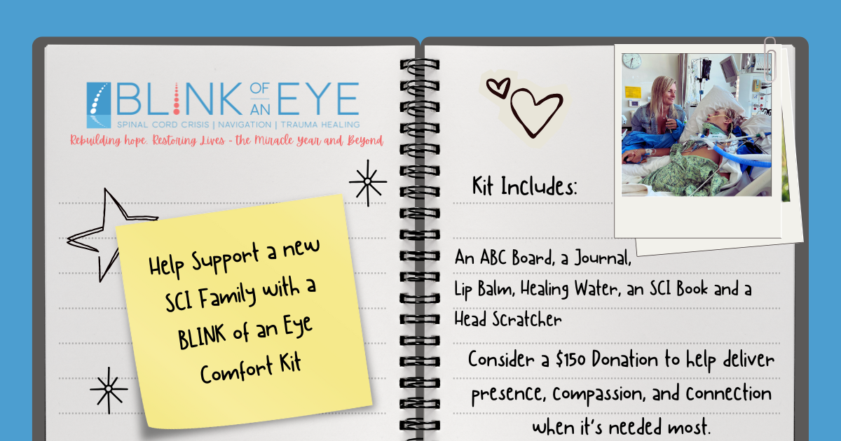 Campaign cover image for Help Support a BLINK of an Eye Comfort Kit