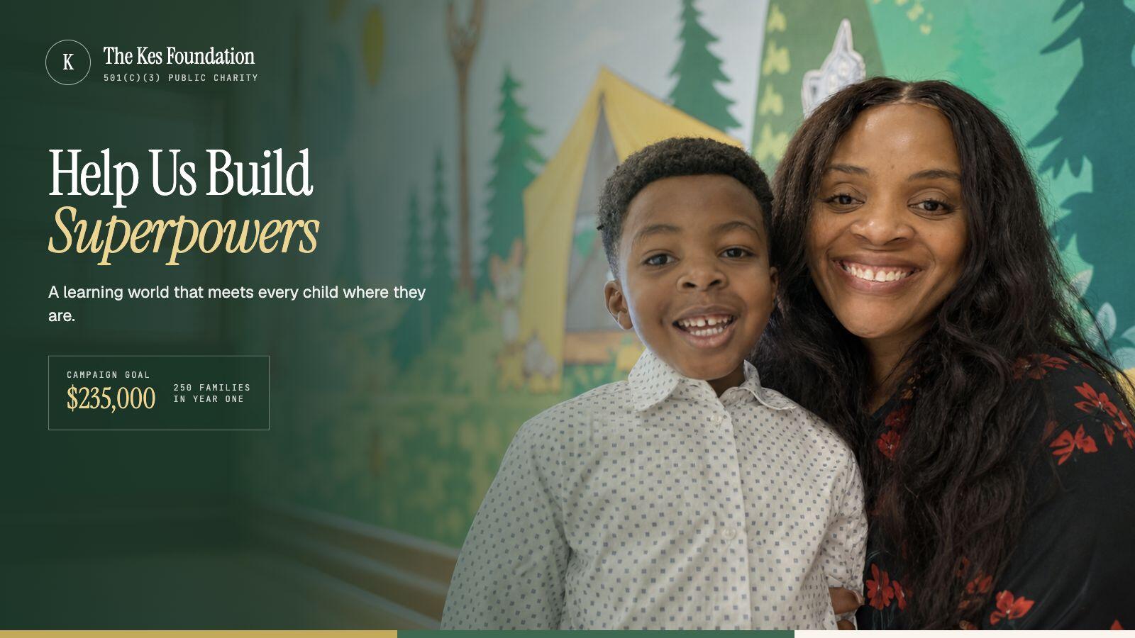 Campaign cover for Help Us Build Superpowers: A Learning World for Every Child