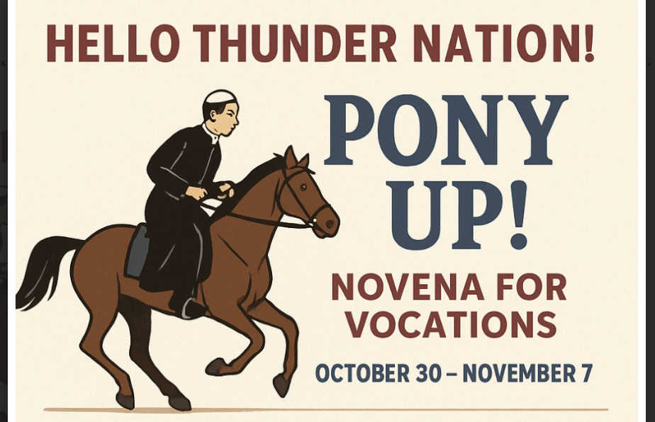 Campaign cover image for Pony Up for Priests and Religious Life