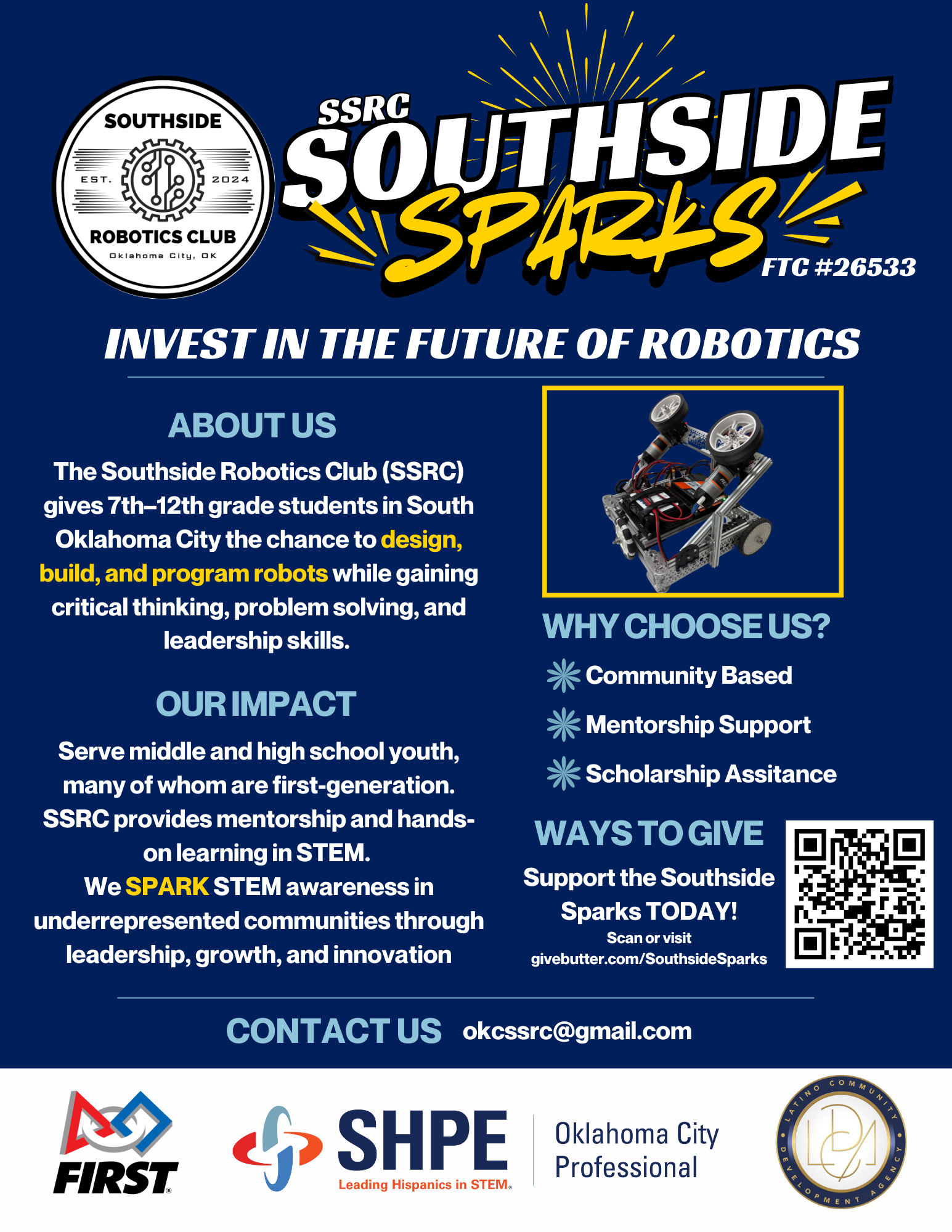 Campaign cover image for The Southside Sparks (Robotics Club)