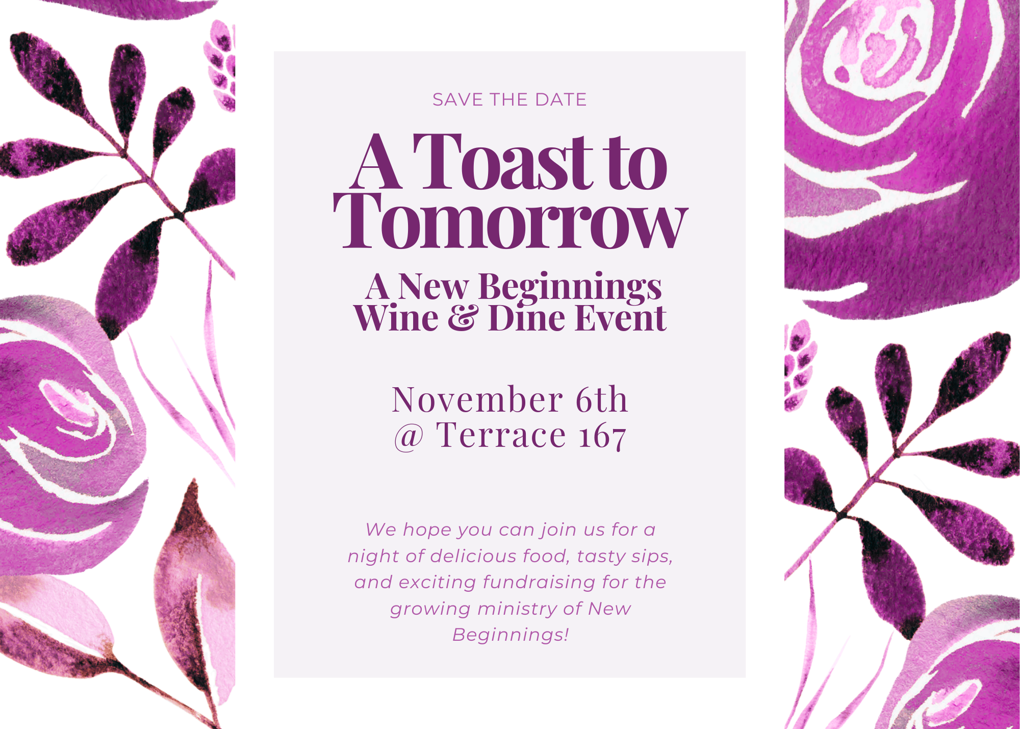 Campaign cover image for A Toast to Tomorrow | A Fundraiser for New Beginnings