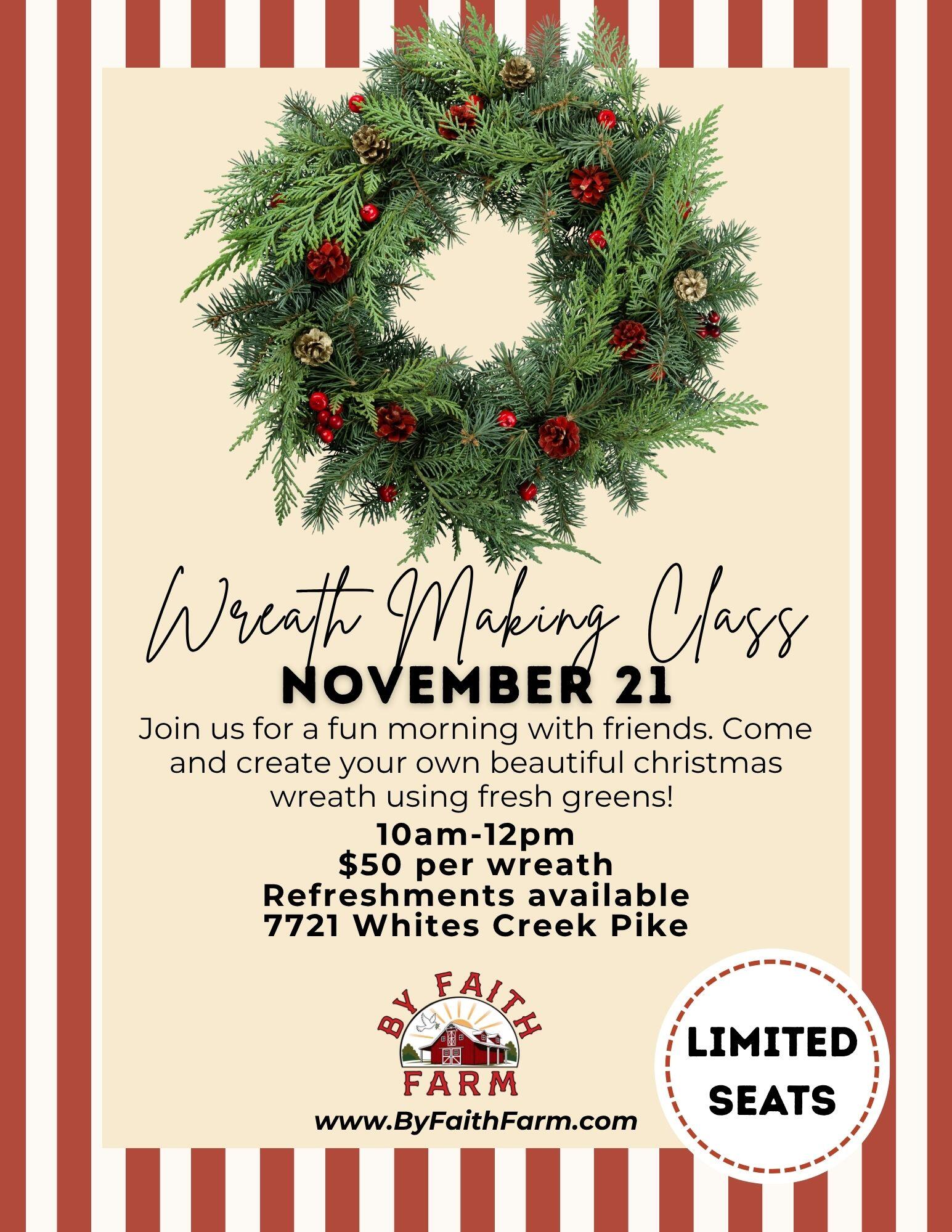 Campaign cover image for 2026 Christmas Wreath Workshop