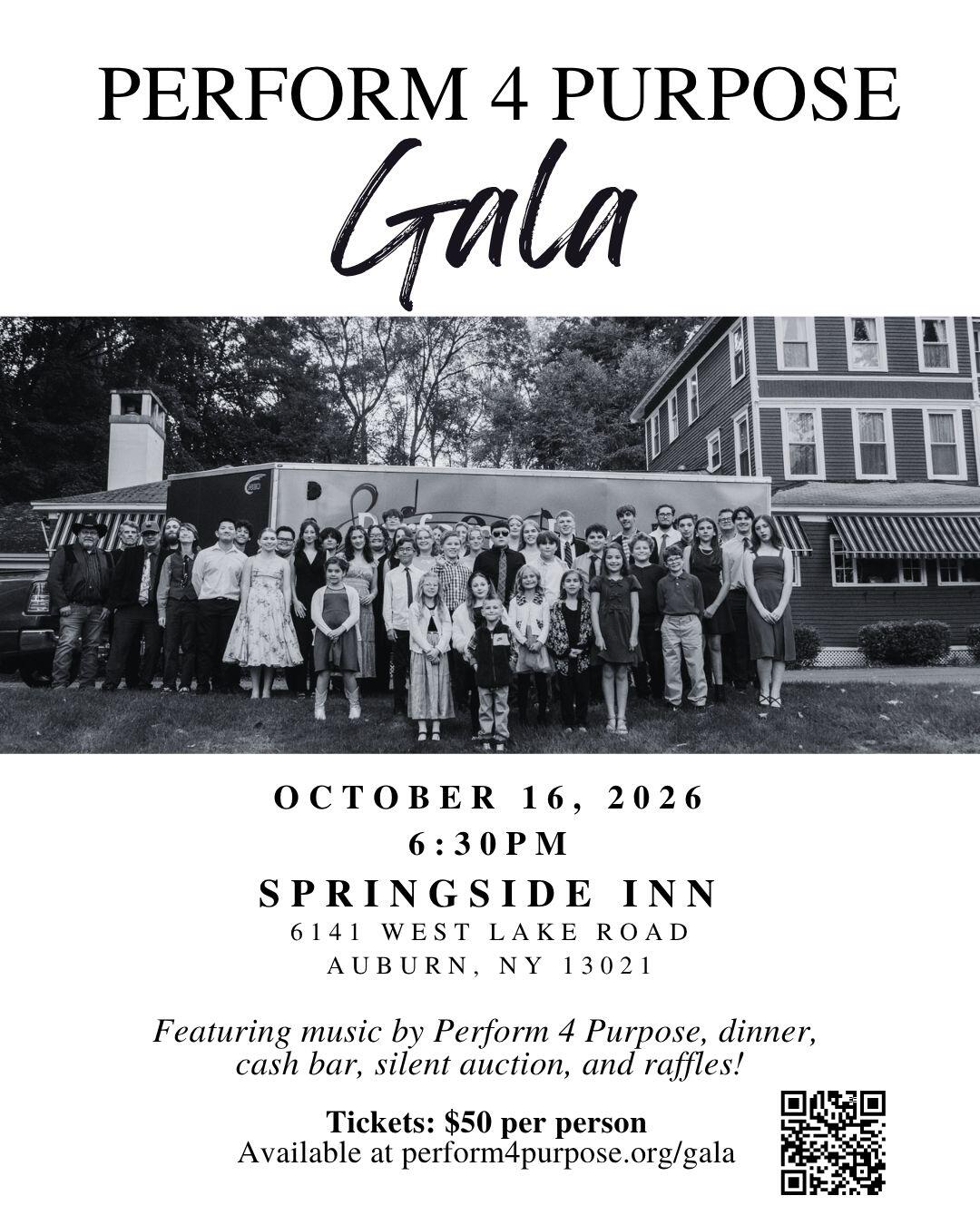 Campaign cover image for Perform 4 Purpose Gala 2026