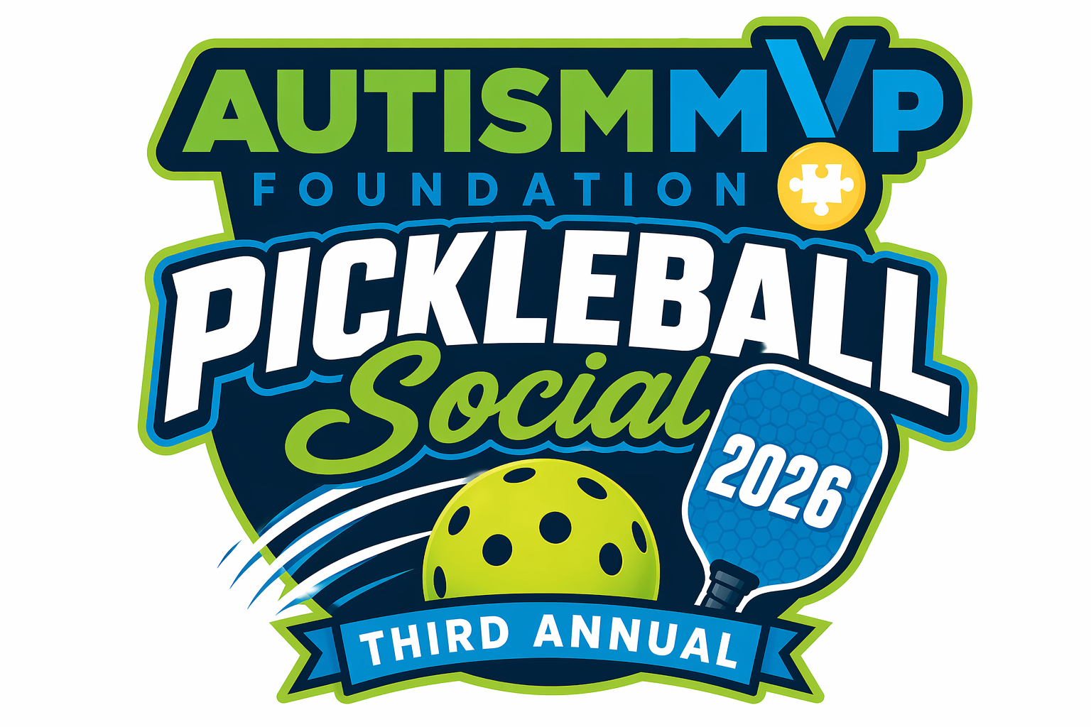 Campaign cover image for Third Annual Pickleball Social for Autism MVP
